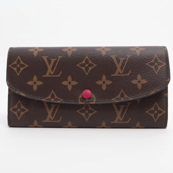 Louis Vuitton Monogram Emilie Wallet Fuchsia - Picture 1 of 10